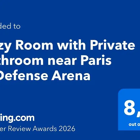 Séjour chez l'habitant Cozy With Private Bathroom Near Paris Ladefense Arena